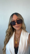 Load image into Gallery viewer, Brown Frame/Blue Lens Sunglasses
