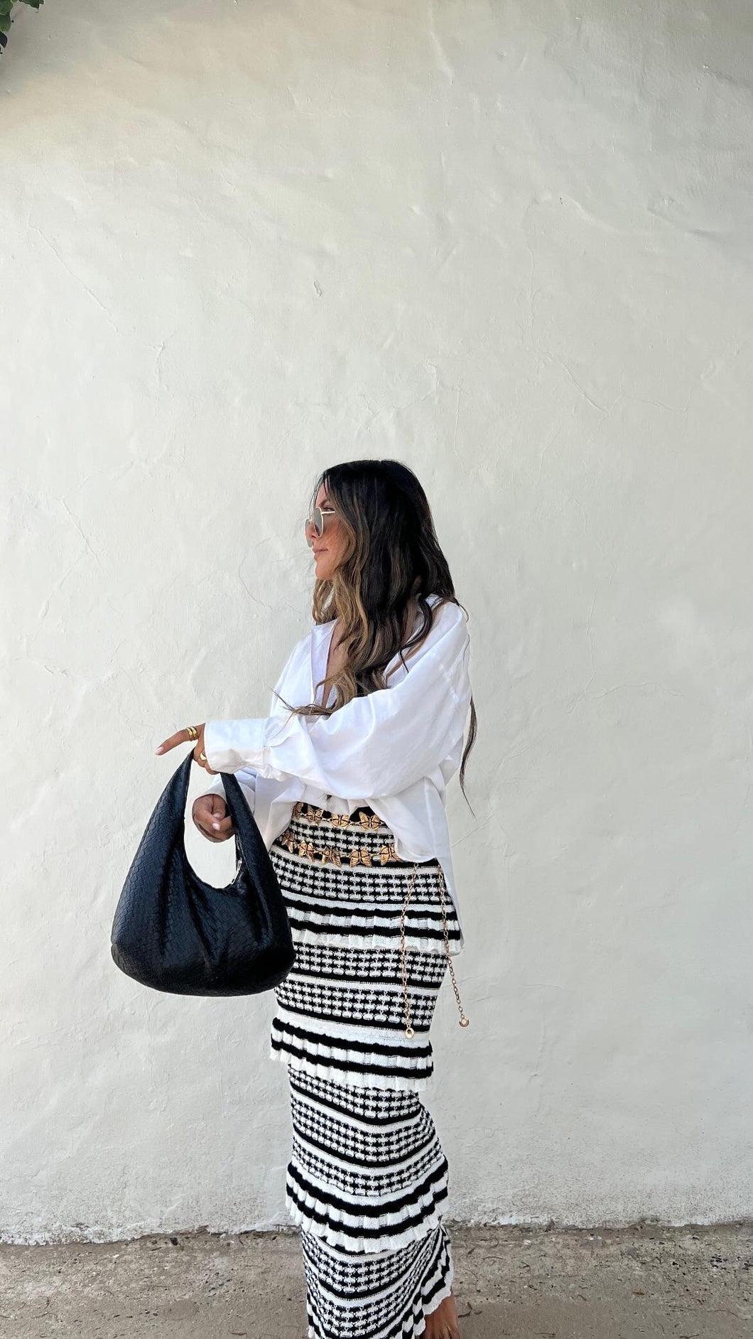 Black and White Skirt