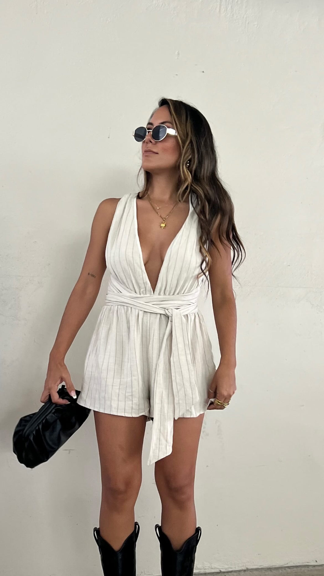 Cream Romper