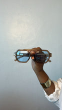 Load image into Gallery viewer, Brown Frame/Blue Lens Sunglasses

