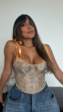 Load image into Gallery viewer, Gold Bustier
