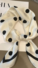 Load image into Gallery viewer, Beige Polka Dots Scarf
