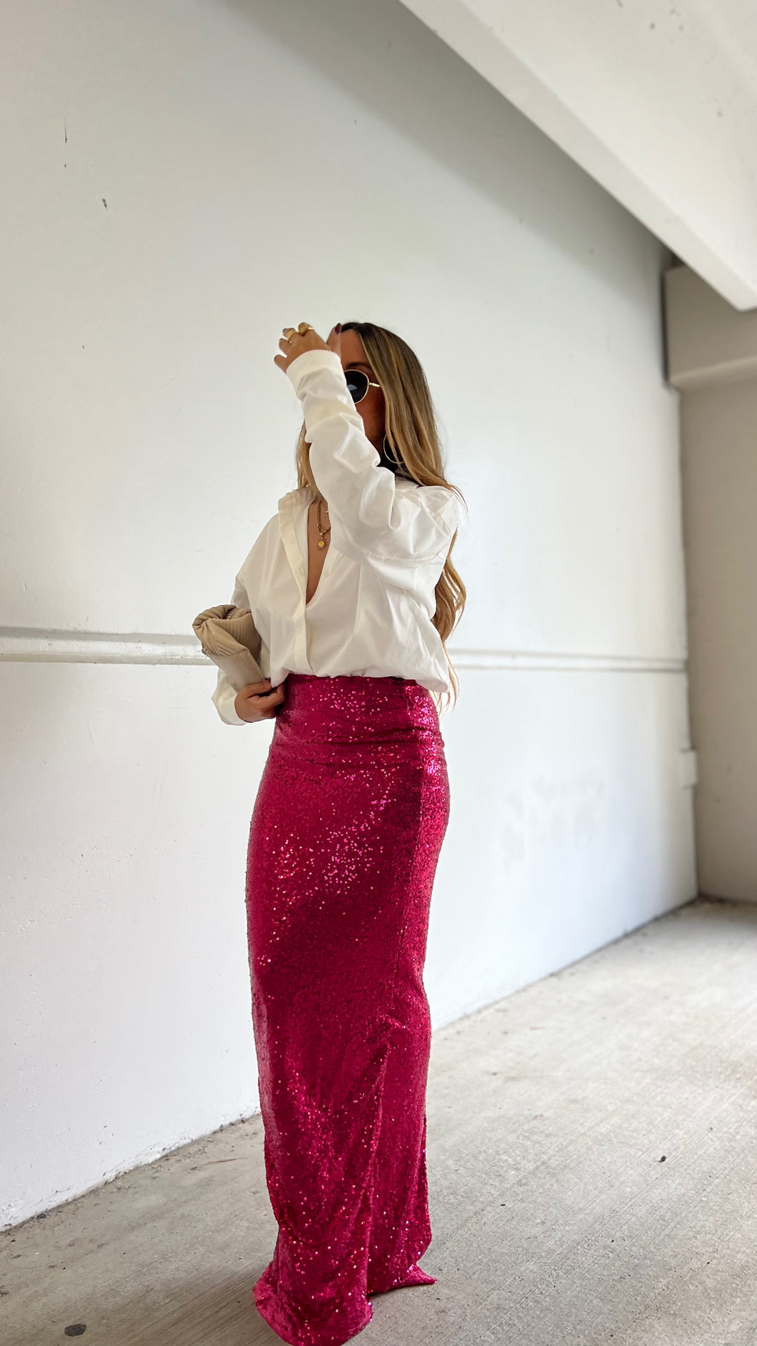 Sequins Maxi Skirt