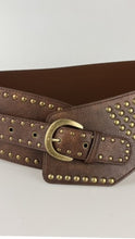 Load image into Gallery viewer, Brown Gold Belt
