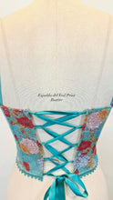 Load image into Gallery viewer, Teal Print Bustier
