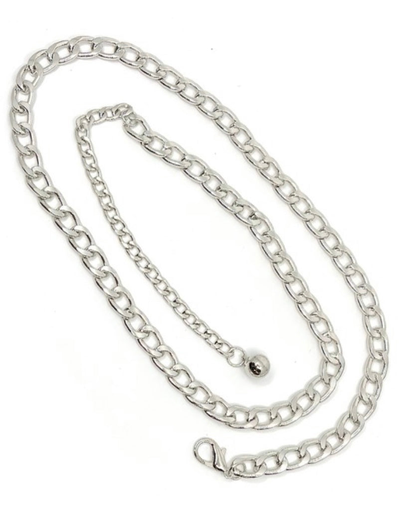 Single Chain Belt Silver